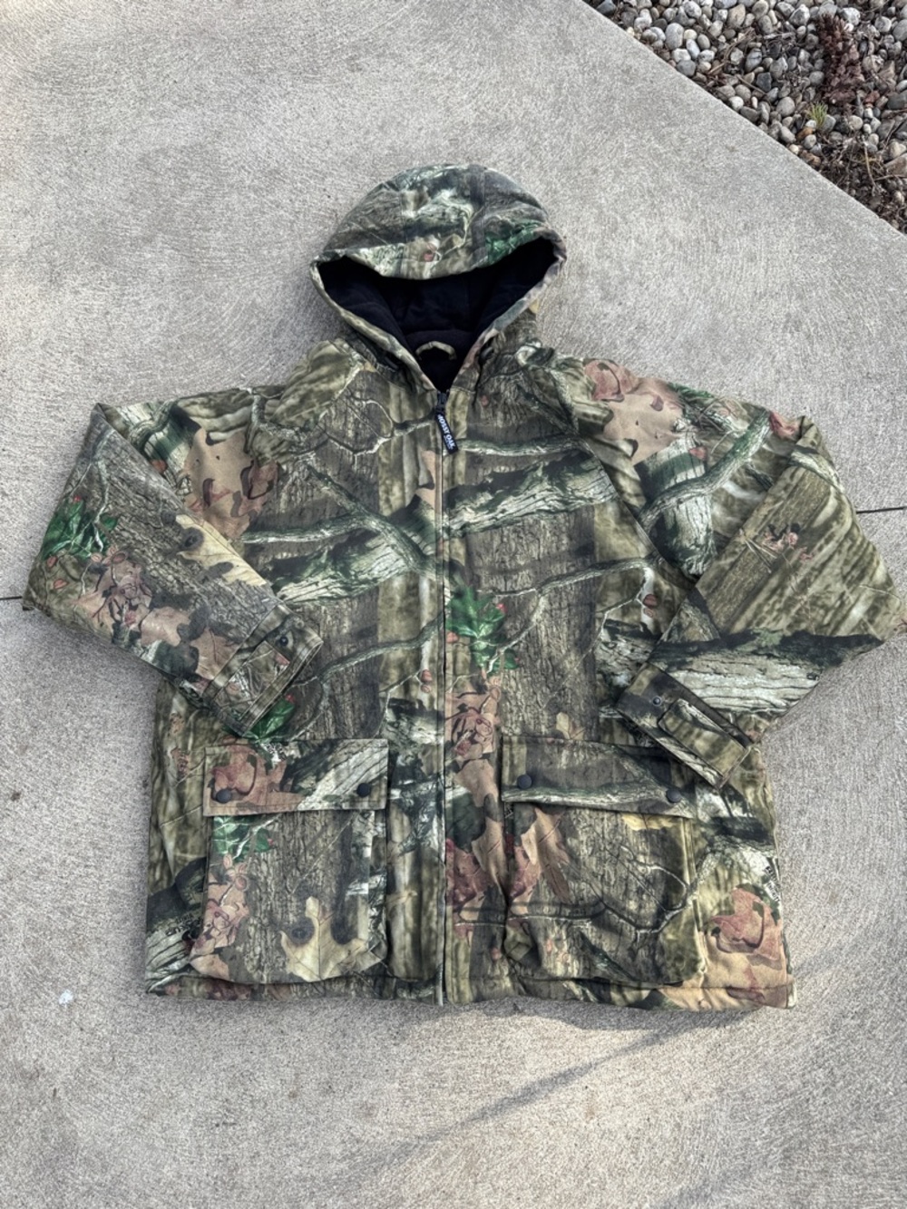 Mossy Oak Break Up Infinity ♾️ Camouflage Hooded Parka Jacket - Green/Brown Camo